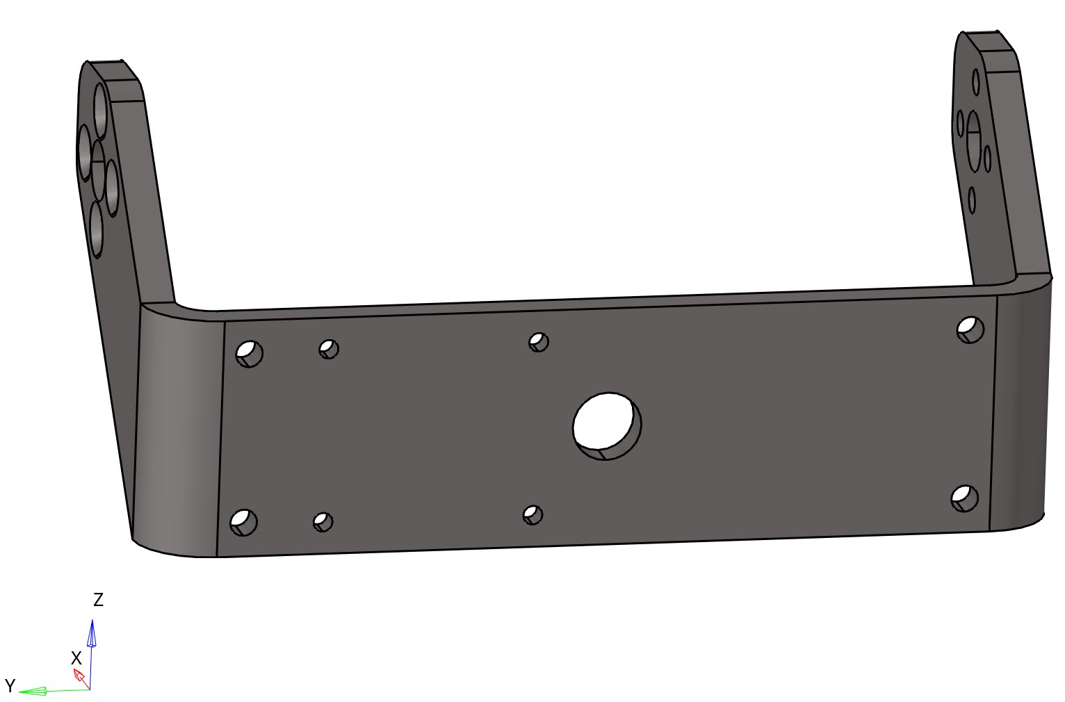 Steel U-shaped bracket 2