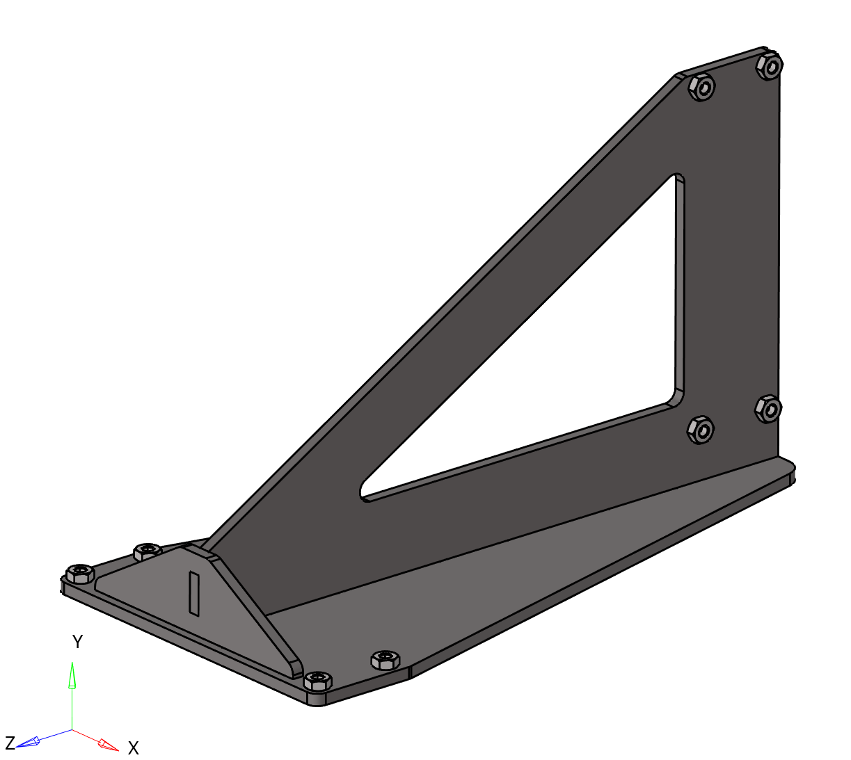 Steel fin bracket