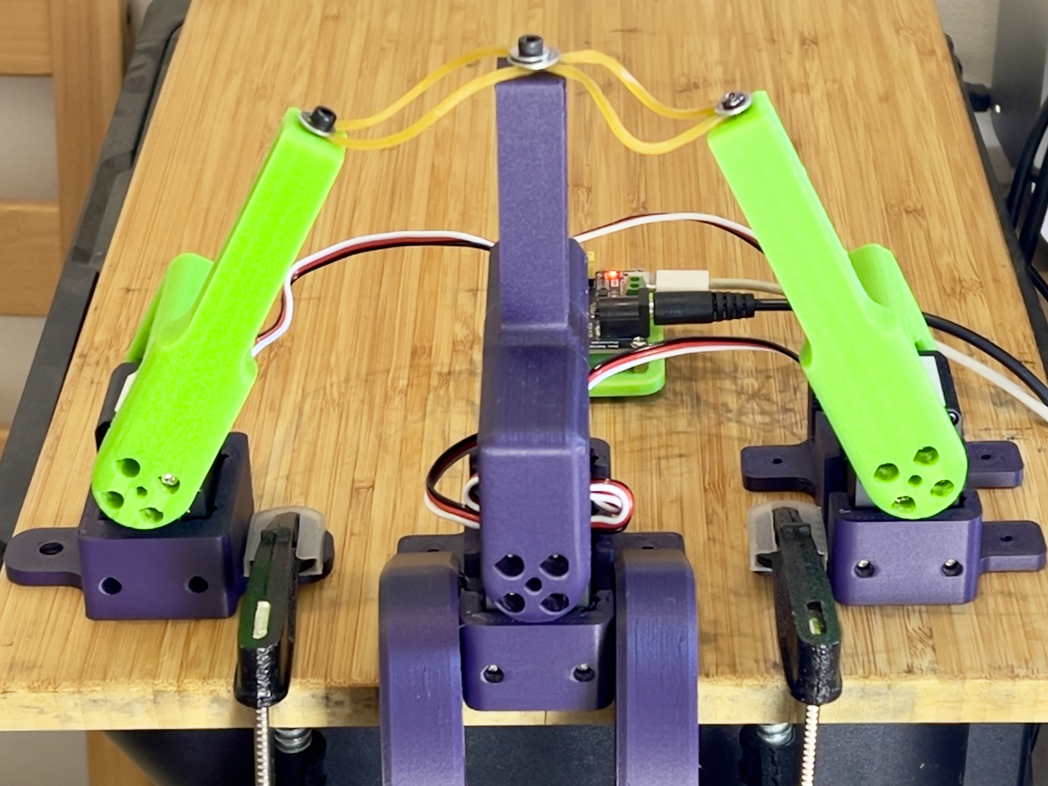 Figure 3: Mechanical test stand used for backlash measurements.