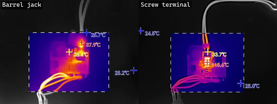 Driver Board thermal — 10 A for 30 seconds (BJ vs ST)