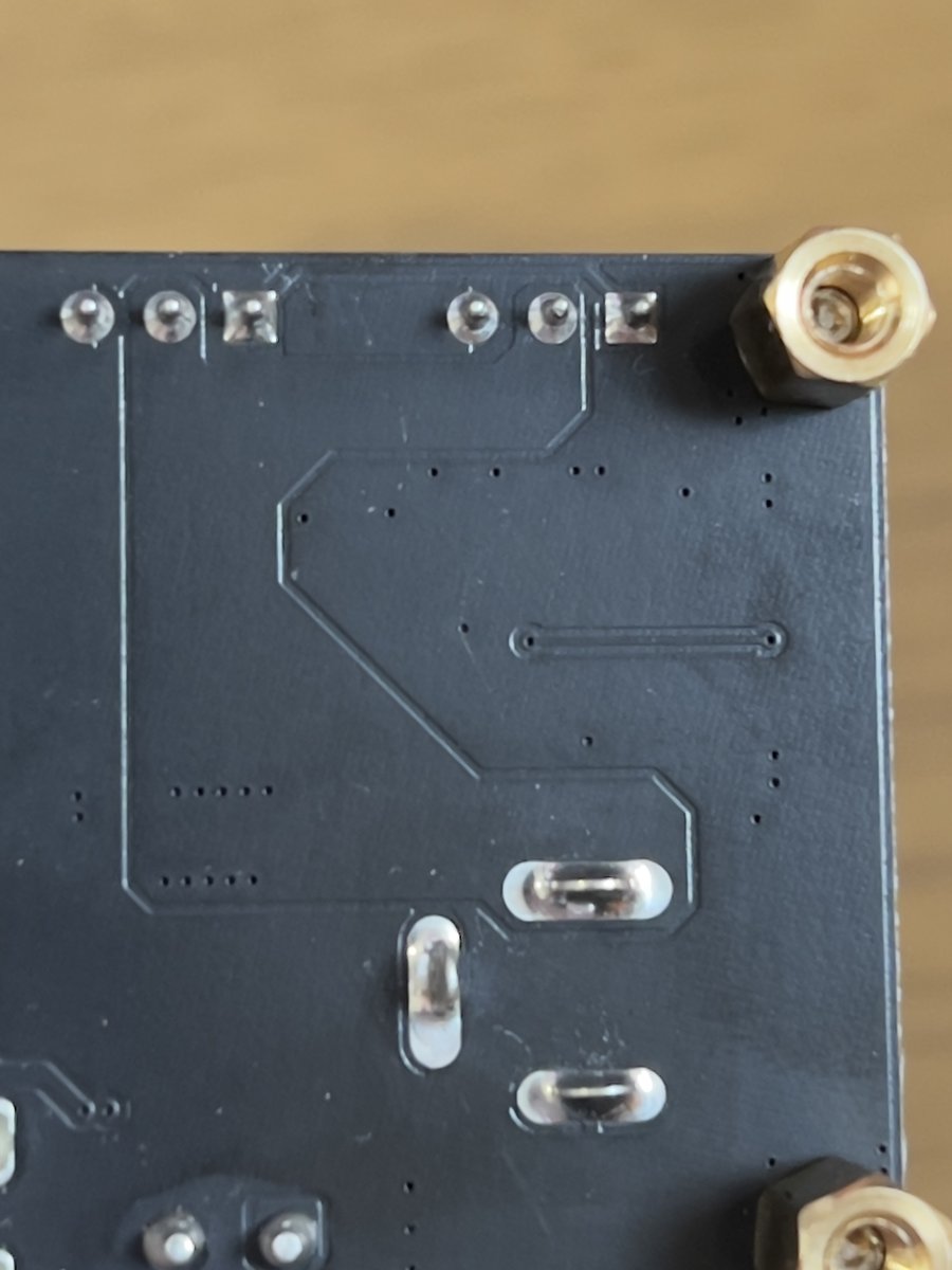 Driver Board — DC+ copper polygon (4.4 mm wide)